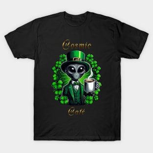 St-Patrick's Day cool Alien grey design T-Shirt